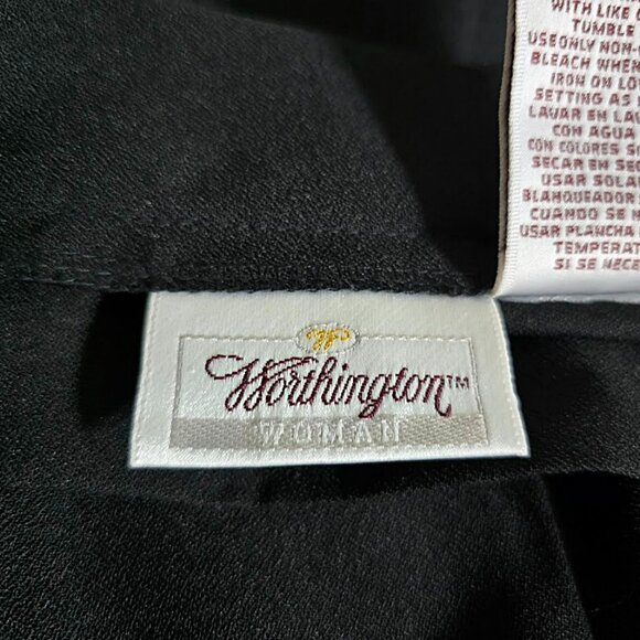 Worthington Woman 90s Side Button Midi Skirt 18W Deadstock Vintage - Picture 9 of 15